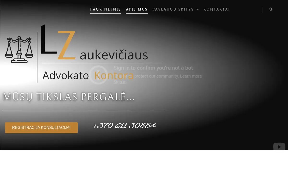 Advokatas L. Zaukevičius projekto vaizdas