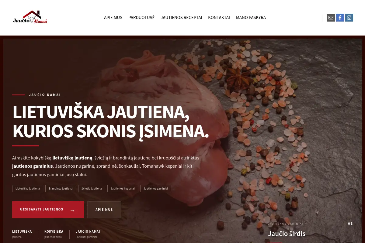 Jaučio namai projekto vaizdas